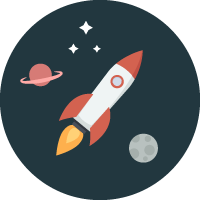 Fusée dans l’espace Fusée dans l'espace